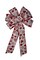 Valentine's Day Wired Wreath Bow - Red and White Hearts Delight product 4